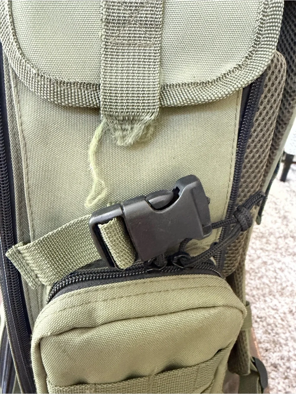 Tactical Olive Green Men's Diaper Bag Backpack by Sager Creek